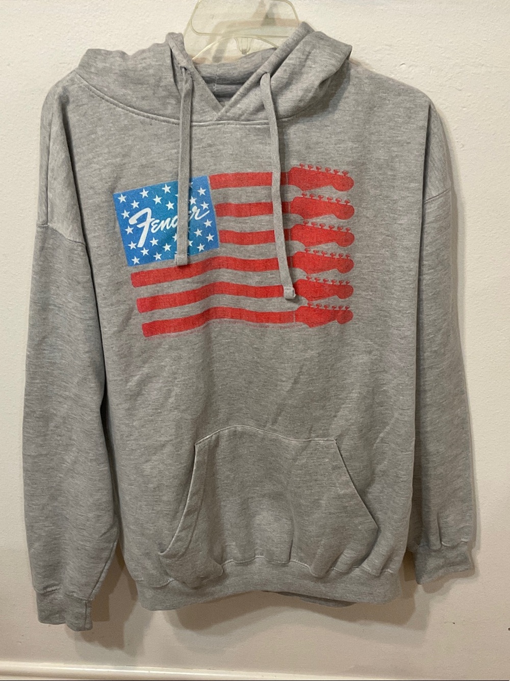 Fender Gray Flag Graphic Hoodie - Men's Pullover